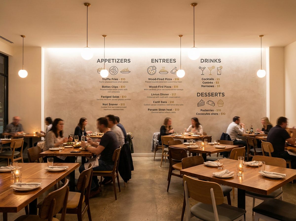 Restaurants wall print